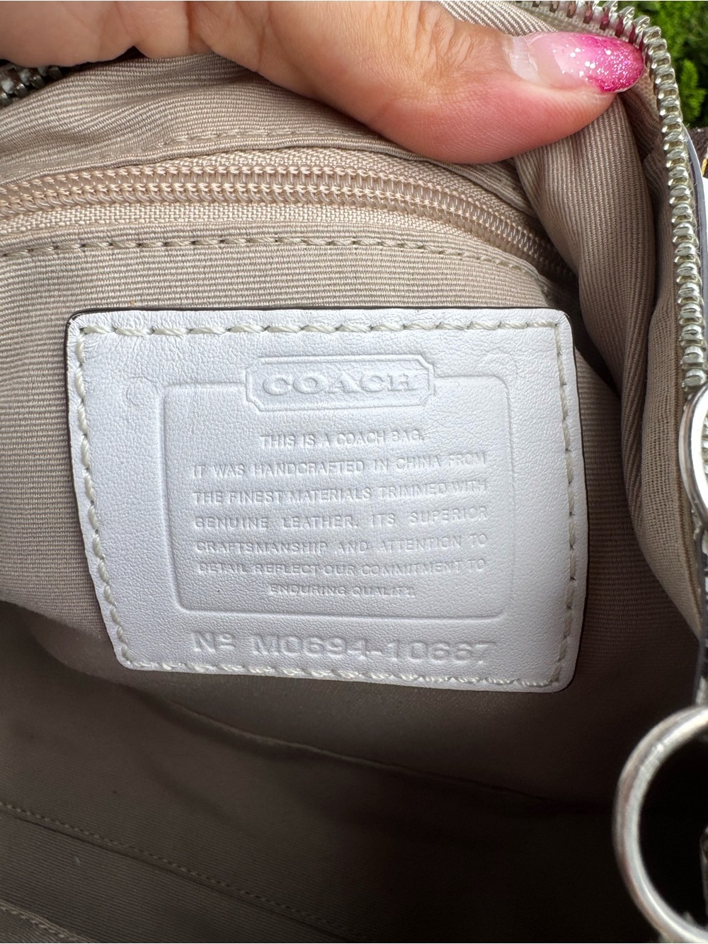 Coach White & Yellow Leatherware Convertible Duffel Satchel Crossbody Bag 2006 - Picture 13 of 14